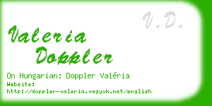 valeria doppler business card